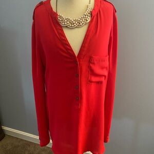 Kenneth Cole Reaction Pink/Red Blouse small